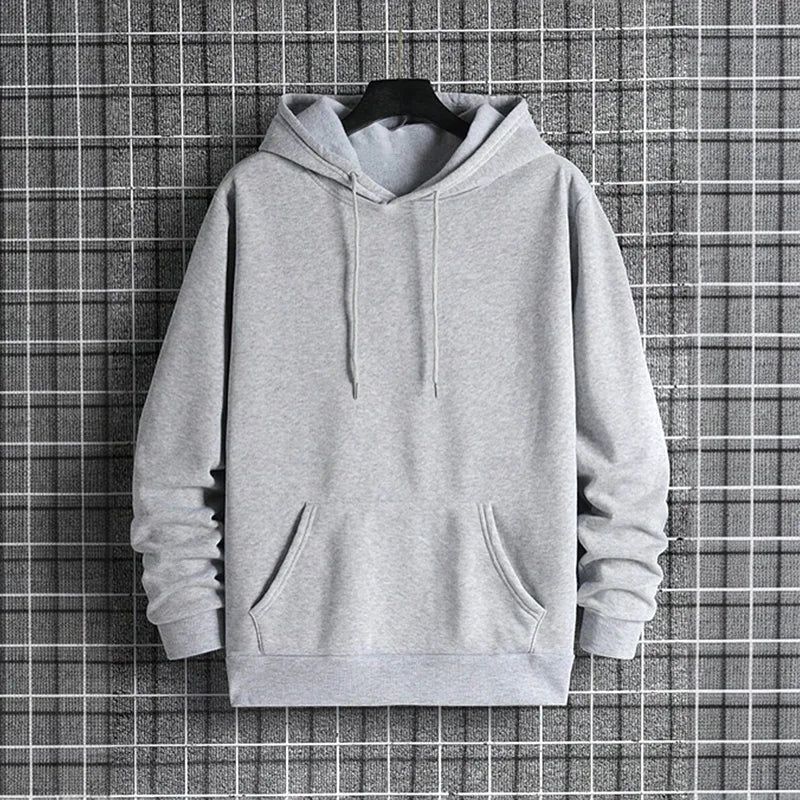2025 Fall/winter New Arrival Men's Hoodie High Quality Solid Color Hooded Sweatshirt Male Home Outdoor Casual Fashion Pullover - Buy online at  Vibe In Cart.