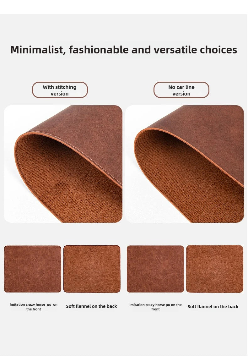 Waterproof Leather Desk Mat for Computer, Non-Slip and Easy to Clean