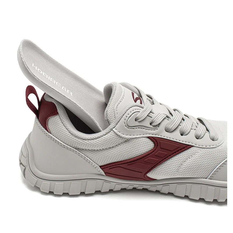 HOBIBEAR Minimalist Wide Toe Shoes Mens Womens Artificial Leather Running Sneakers Lace Up Lightweight Breathable Walking Shoes - Buy online at  Vibe In Cart.