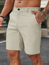 Summer Men's  Casual  Shorts Comfortable Golf  Knee Pants  Lightweight Stretch Casual Hiking Pants Summer Business Streetwear