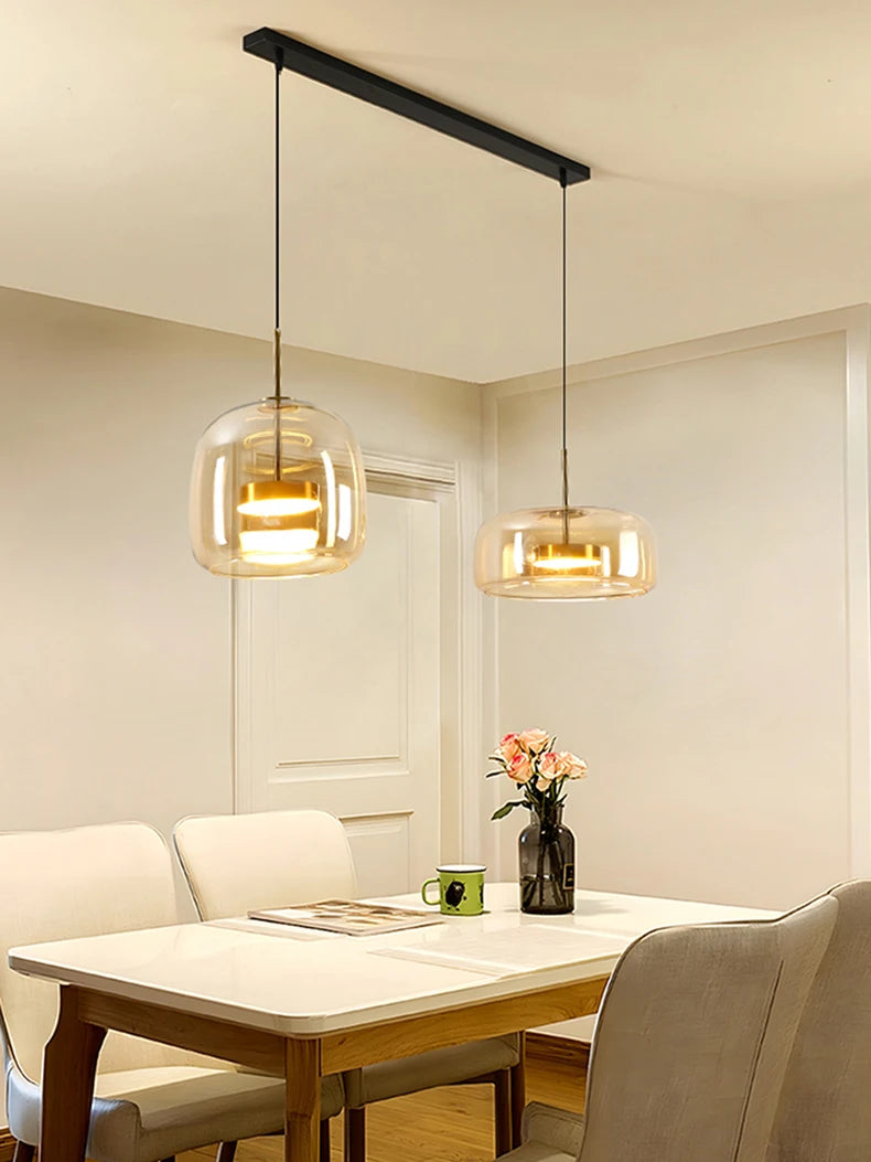 Assembly Required Dimmable Cord Pendant Lights for Living Room