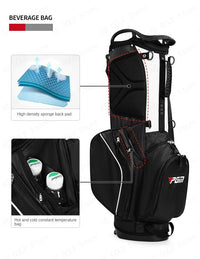 Lightweight Unisex Nylon Golf Rack Bag with 14 Insertions and Shoulder Strap