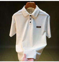 Summer Short sleeved Polo Shirt for Men 2025 New Large Simple T-shirt Top Versatile Casual Men's Clothing - Buy online at  Vibe In Cart.