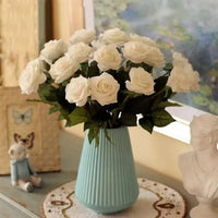 1/3/5/10/20pcs Roses Artificial Flowers Rose Flower Branch Artificial Red Roses Realistic Fake Rose for Wedding Home Decor - Buy online at  Vibe In Cart.