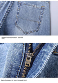 Men's Slim Fit Stretch Denim Casual Jeans for All Seasons