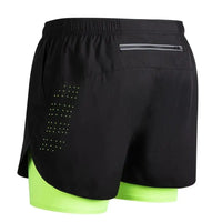 Summer men's reflective running shorts Fitness quick drying double-layer shorts Men's exercise training bodybuilding shorts - Buy online at  Vibe In Cart.