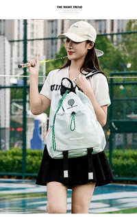 Lightweight Nylon Drawstring Racket Bag for Tennis and Badminton