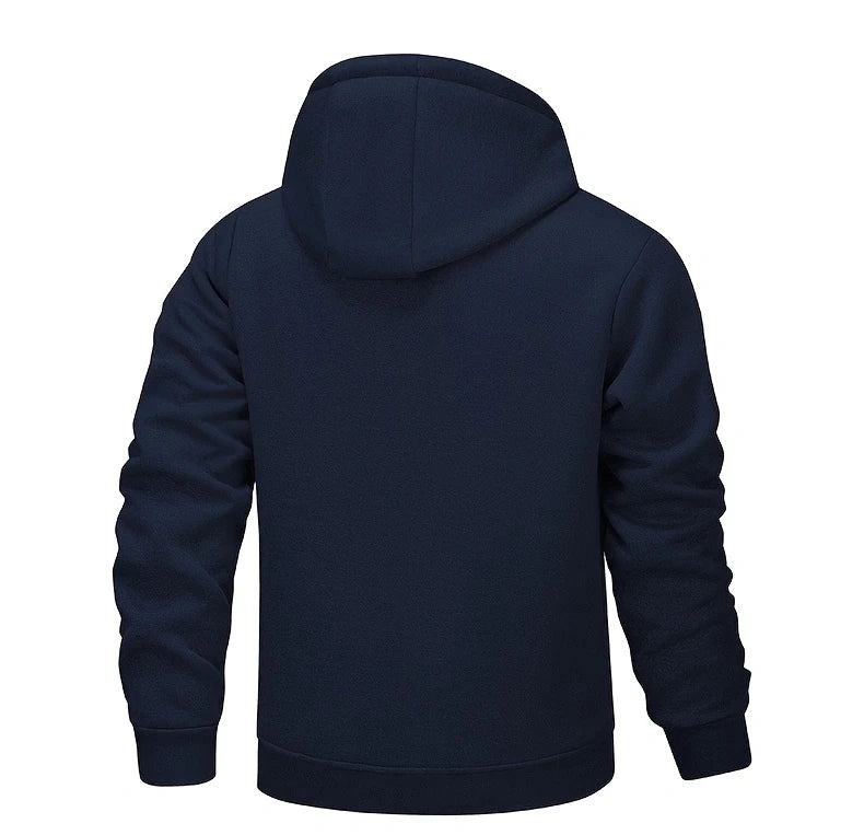 Winter Lambswool Zipper Hoodies Thicken Warm Jackets Long Sleeve Sweatshirts Casual Sports Fleece Black Coats Hooded Men Coat To - Buy online at  Vibe In Cart.
