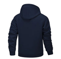 Winter Lambswool Zipper Hoodies Thicken Warm Jackets Long Sleeve Sweatshirts Casual Sports Fleece Black Coats Hooded Men Coat To - Buy online at  Vibe In Cart.