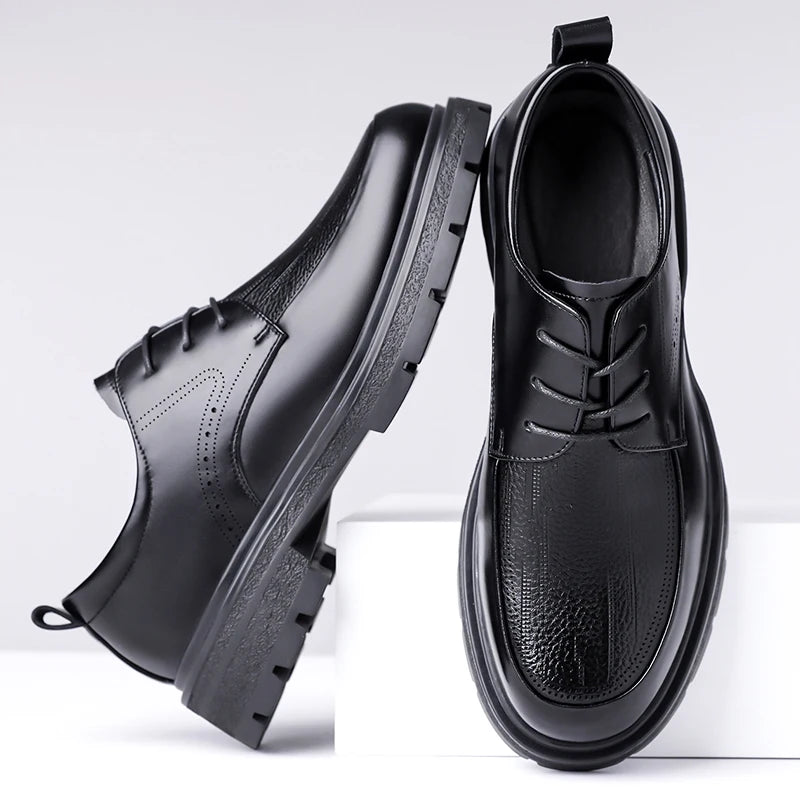 2025 New Classic Shoes for Men, Authentic Calfskin Brogue Formal Shoes for Men Handcrafted Men's Oxford Shoes Business Formal - Buy online at  Vibe In Cart.