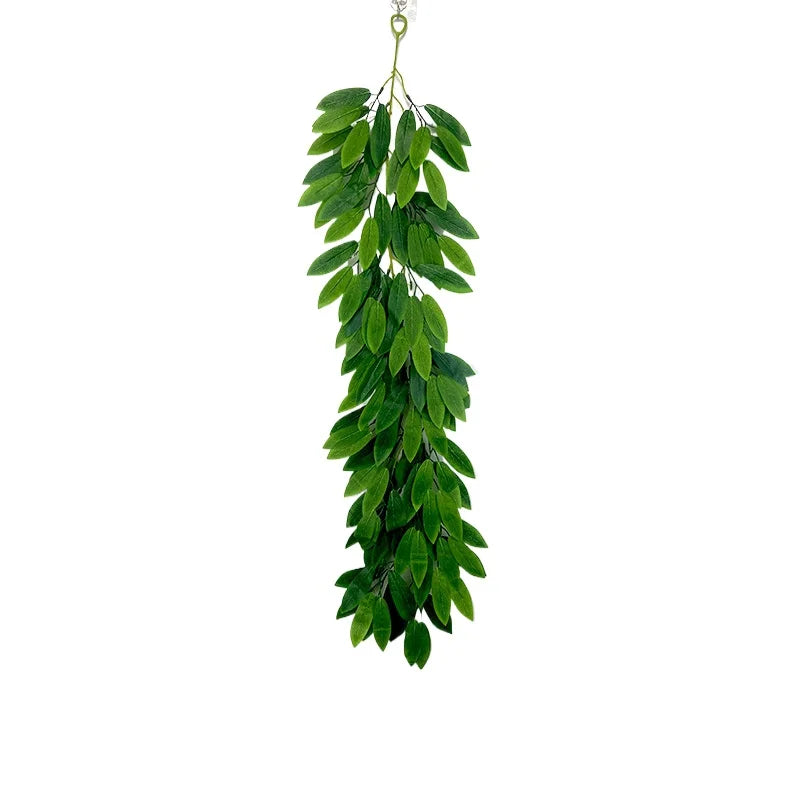 Home Wall Decoration Encryption Green Plant Simulation Willow Leaf Wisteria Strip Pendant Simulation Eucalyptus Pendant - Buy online at  Vibe In Cart.