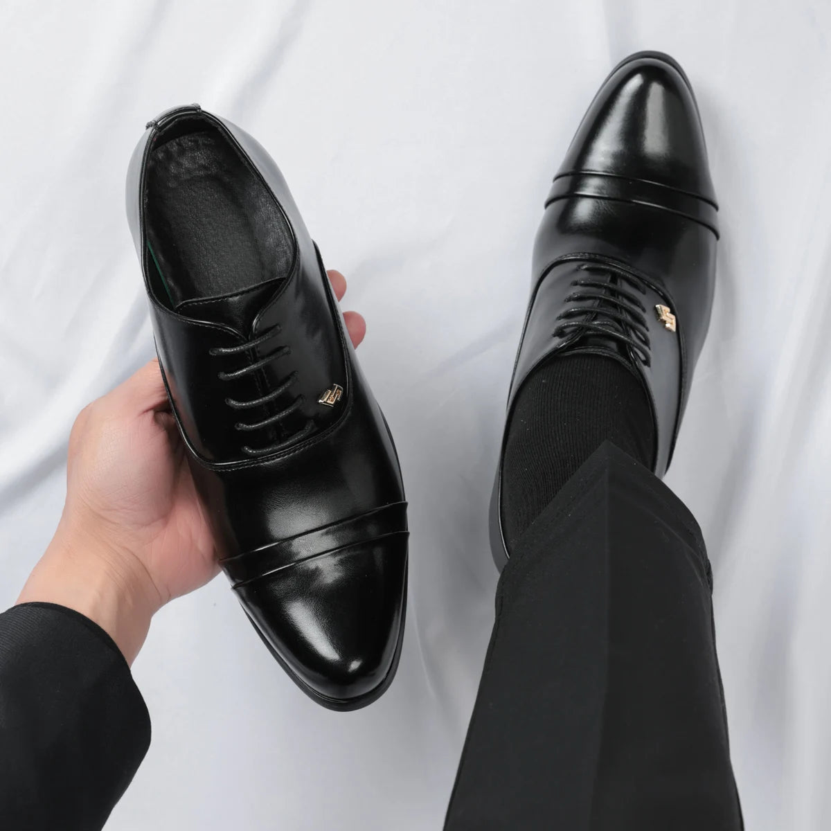 Trendy Men's Casual Black Brown Lace Up Oxford Cuban Shoes Gentleman Business Flats Dress Homecoming Footwear Zapatos Hombre - Buy online at  Vibe In Cart.