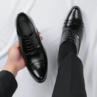 Trendy Men's Casual Black Brown Lace Up Oxford Cuban Shoes Gentleman Business Flats Dress Homecoming Footwear Zapatos Hombre - Buy online at  Vibe In Cart.