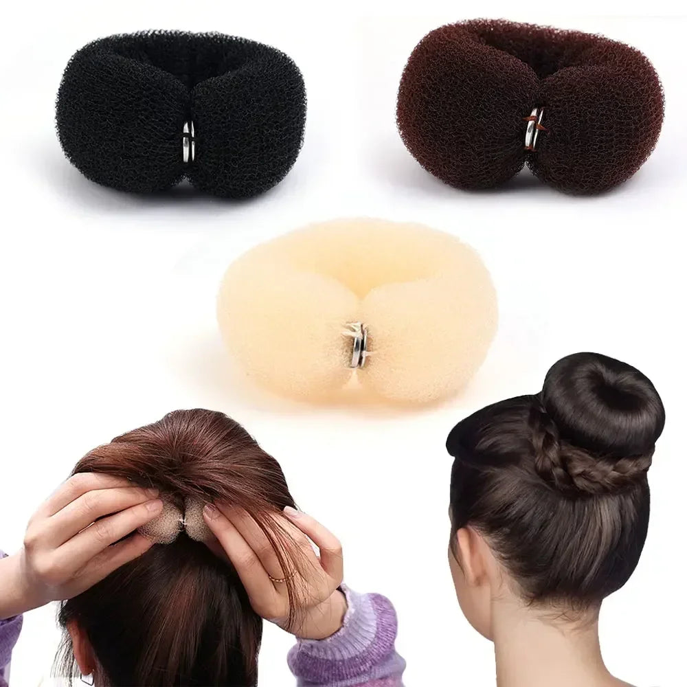 Magic Roll Foam Sponge Easy Big Ring Women Fashion Hair Bun Maker Donut Hair Styling Tools Hairstyle Hair Accessories for Girls - Buy online at  Vibe In Cart.