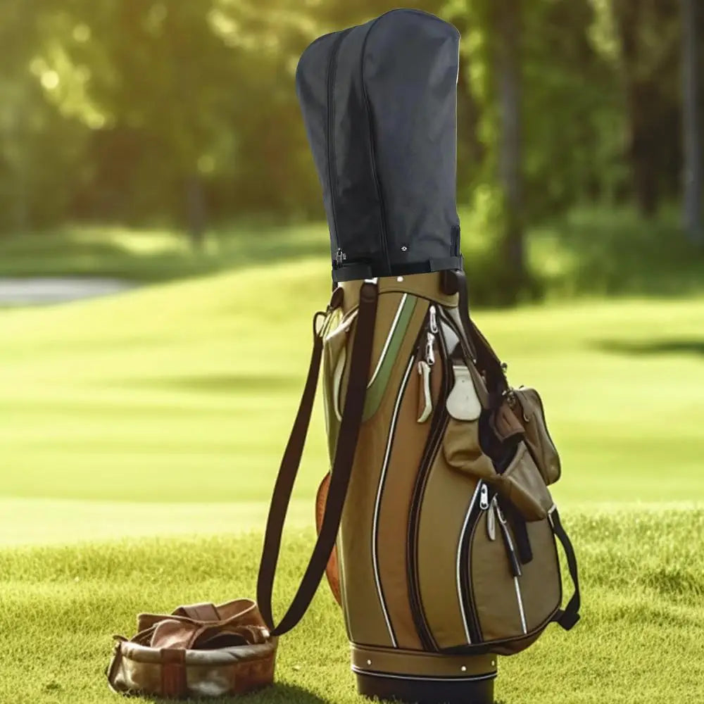 Portable Waterproof Nylon Golf Bag Rain Cover with Zipper and Buckle
