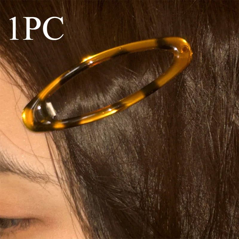 Vintage Accessories Leopard Print Glue Oval Hair Clips Cute Korean Charm BB Hair Clip Y2K Women Jewelry Y2K Hair Accessories - Buy online at  Vibe In Cart.