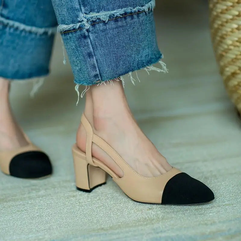 Summer new women's color blocked sandals Women NonSlip slipper Soft soled Leisure flat Comfort Low Heel Femme Thick Bottom Shoes - Buy online at  Vibe In Cart.