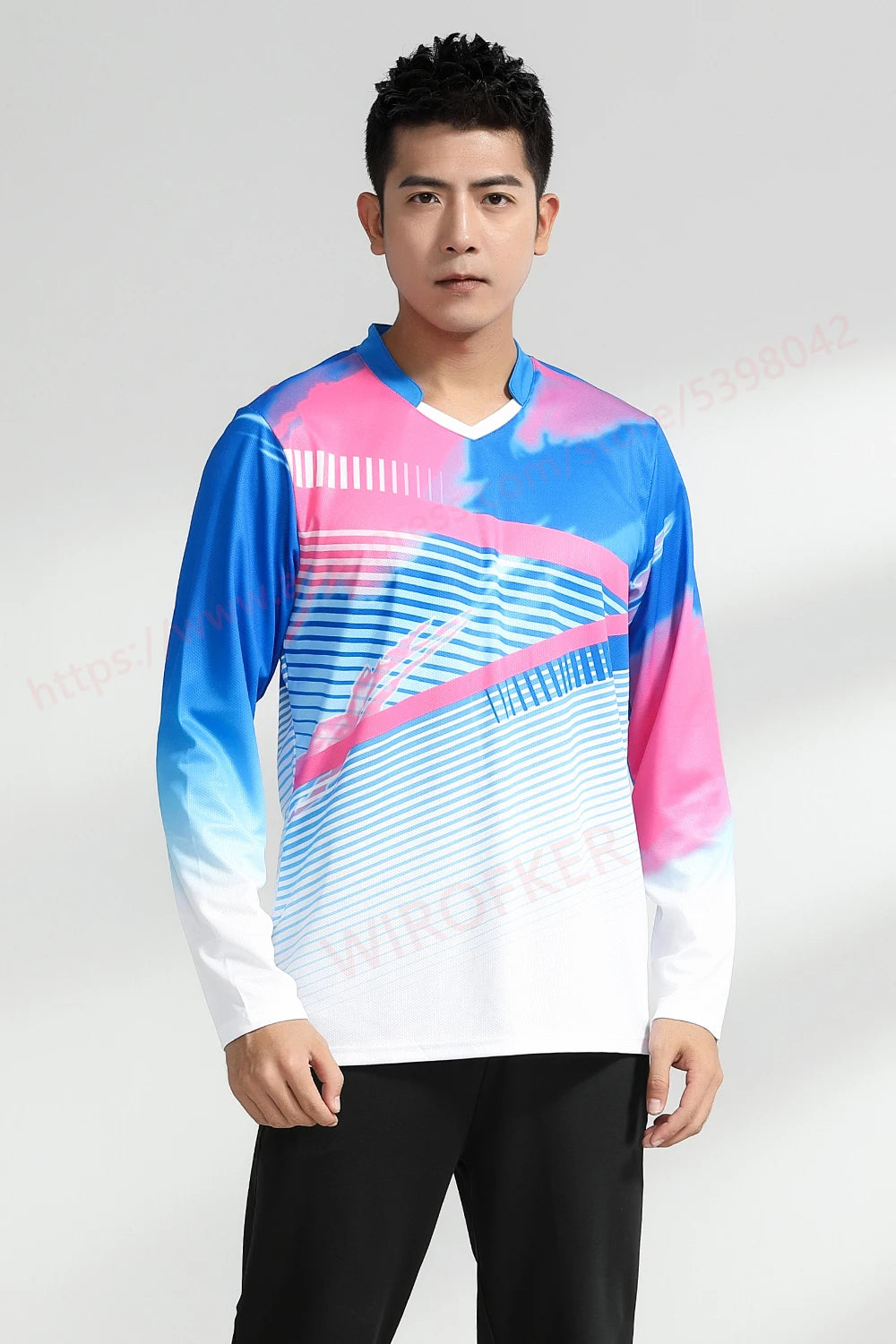 2023 New Style Print Badminton Shirts Men Sport Training Quick-dry Wicking Long Sleeve Casual Tennis Ping Pong Volleyball Tee - Buy online at  Vibe In Cart.