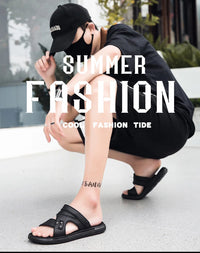 Summer Men Sandals Open Toe Flat Mens Casual Shoes Outdoor Walking Sandals for Men Beach Shoes sandalias hombre Men slippers - Buy online at  Vibe In Cart.