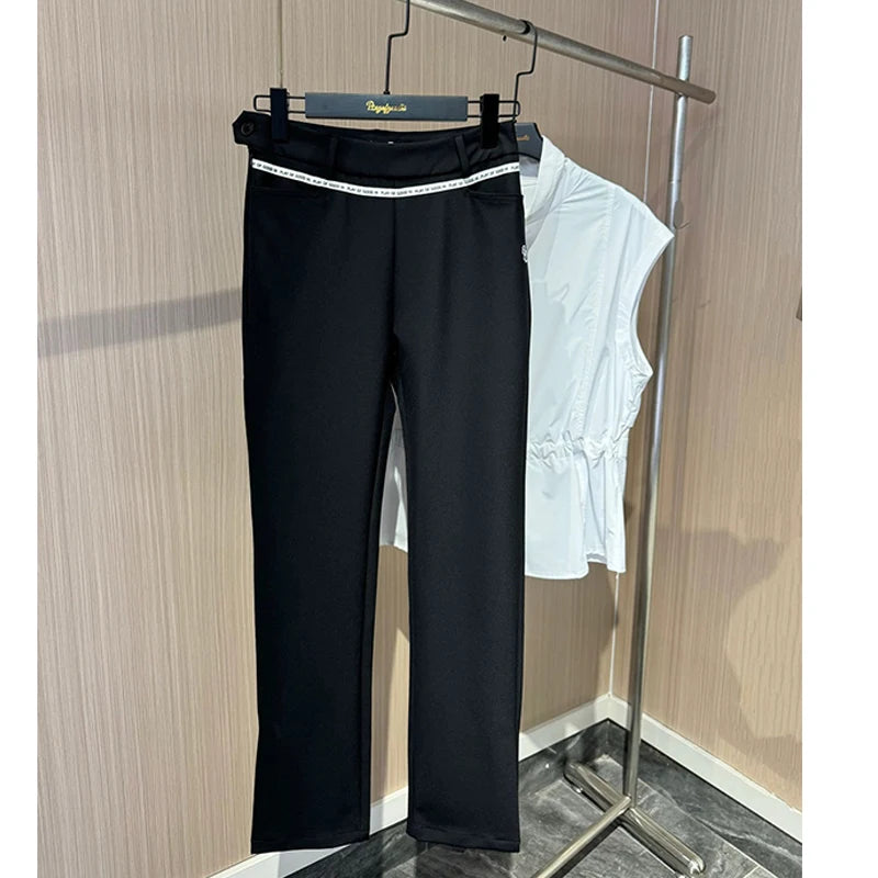 PL New Women Golf Pants Autumn Spring Breathable Sport Pants Comfortable Elastic Ladies Golf Trousers Straight Slim Sweatpant - Buy online at  Vibe In Cart.