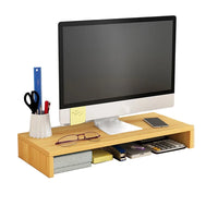 Wooden Laptop Stand with Stable Base and Eyesight Protection