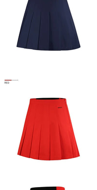 Pgm Women Pleated Skirt High Waist Golf Mini Skirts with Shorts Girl Basic Casual Skorts Lady A-line Korean Sportswear XS-XL