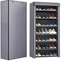 6-10 Tier Multi-Layer Shoe Cabinet with Dust-Proof Rolling Shutter Door, Easy to Assemble, Space-Saving Home Storage Cabinet, Suitable for Entryways, Hallways, Bedrooms, Living Rooms, Homes, Dormitories, Etc./Modern Decorativ - Buy online at  Vibe In Cart.