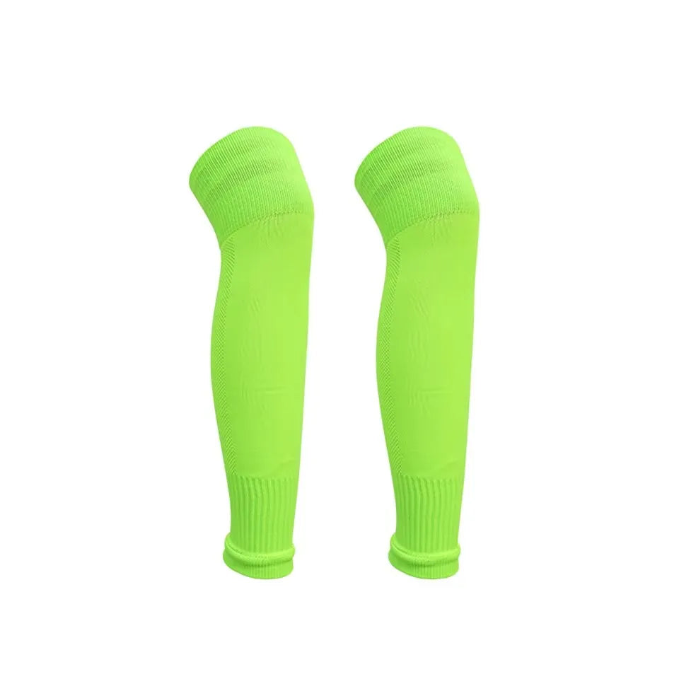 Polyester Shin Guard Socks for Football, Knee-High, Free Size
