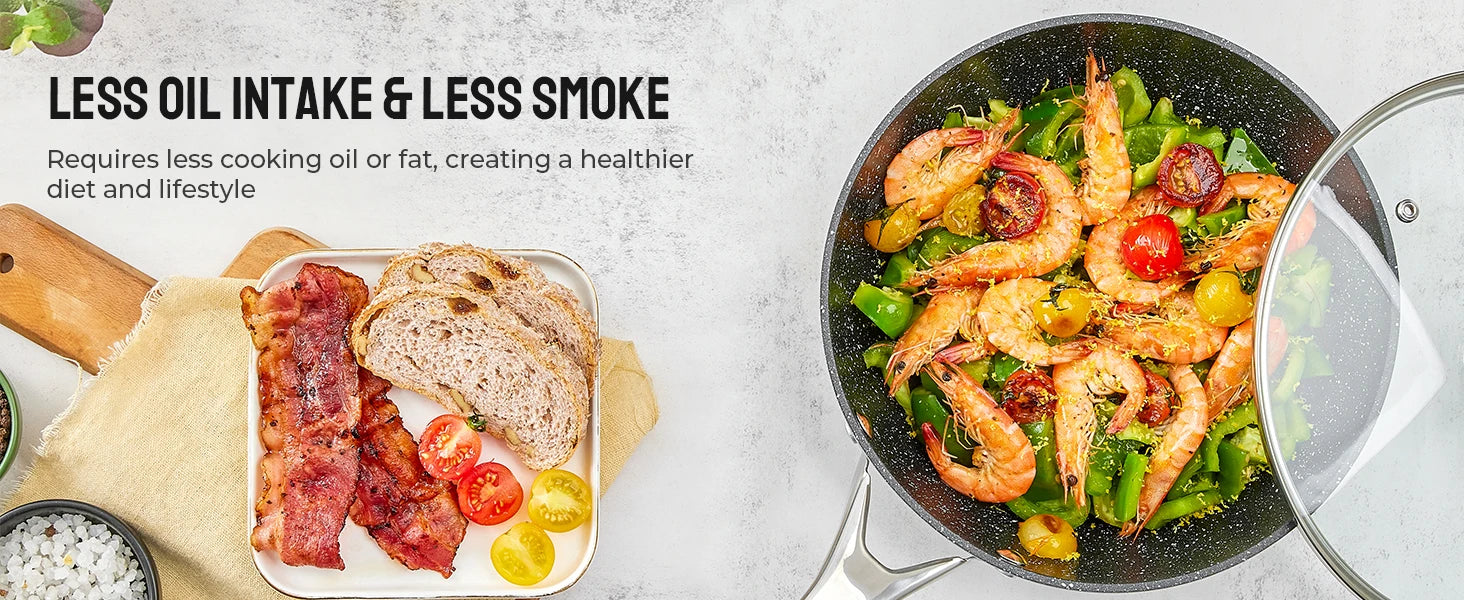 Induction Cookware Nonstick, 10-Piece, BEZIA Pots and Pans Set for Induction Cooktop, Compatible with All Stoves - Buy online at  Vibe In Cart.