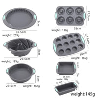 Silicone Bread Muffin Mold Heat Resistant Oven Pan Non-Stick Kitchen Bakeware Cake Pan Set 3D Cake Mold Pastry Baking Loaf Tool - Buy online at  Vibe In Cart.