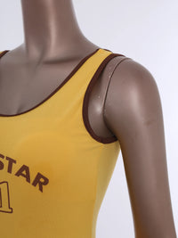 Sporty Style Girl Dress Children's Sleeveless Letter Print Sports Golf Tennis Workout Athletic Dress with Removable Chest Pads