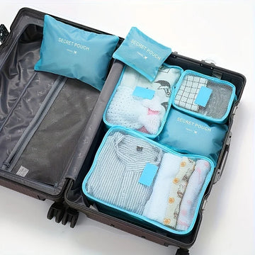 6 Piece Multifunction Waterproof Oxford Travel Packing Cubes