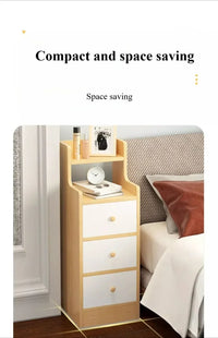 Bedside Table Bedroom Small-scale Simple Storage Rack High-capacity Modern Simple Storage Cabinet Multi Layer Storage Lockers - Buy online at  Vibe In Cart.