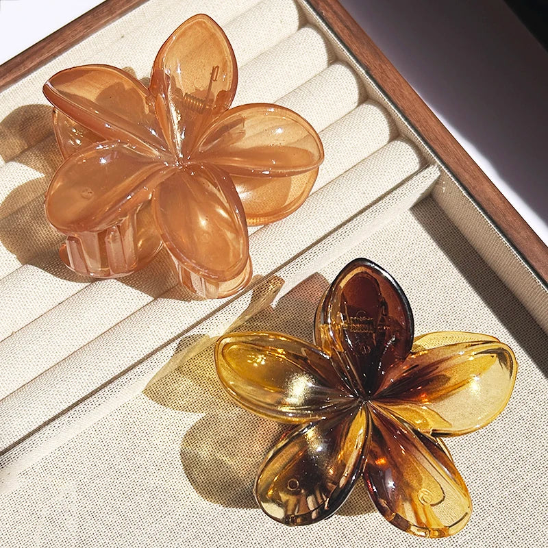 1/2/3 Pcs Hawaiian Gradient Flower Hair Claw Clip Women Fashion Large Hair Clip Girls Hairpin Barrettes Bohemia Hair Accessories - Buy online at  Vibe In Cart.