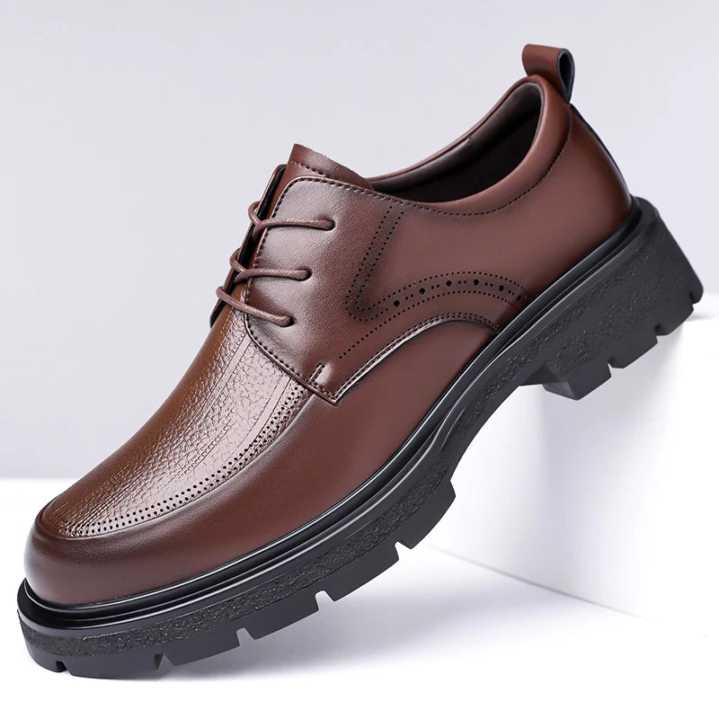 2025 New Classic Shoes for Men, Authentic Calfskin Brogue Formal Shoes for Men Handcrafted Men's Oxford Shoes Business Formal - Buy online at  Vibe In Cart.