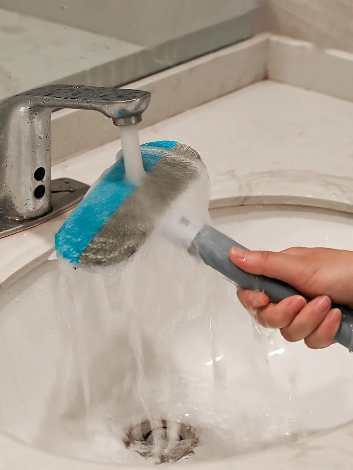 Double-Sided Reusable Pet Grooming Gloves For Hair Removal, Black