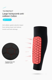 1 PC Honeycomb Soccer Shin Guards Football Shields Sports Legging Shinguards Leg Sleeves Protective Gear Shank Protector - Buy online at  Vibe In Cart.