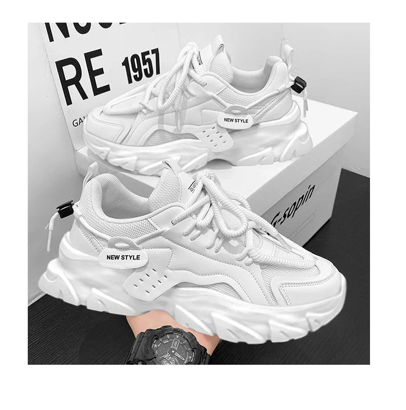 Men's Shoe Breathable Thick Soled Casual Sneakers Outdoor Running Four Seasons New Tennis Men Soft Soles Comfort Male Sneakers - Buy online at  Vibe In Cart.