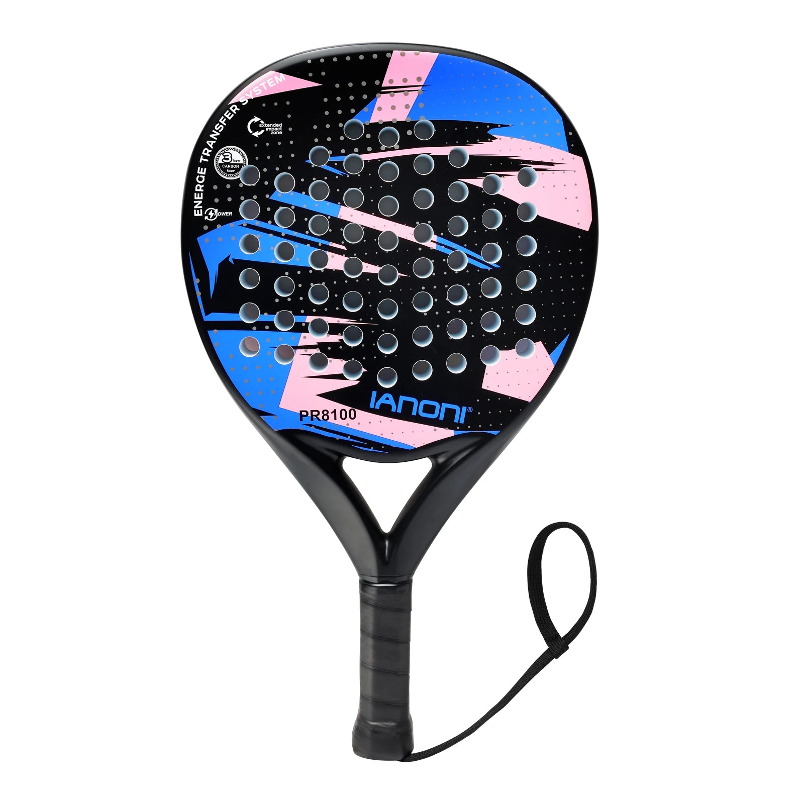 IANONI Padel Racket Carbon Fiber Surface with EVA Memory Flex Foam Core Padel Tennis Racquets Lightweight - Buy online at  Vibe In Cart.