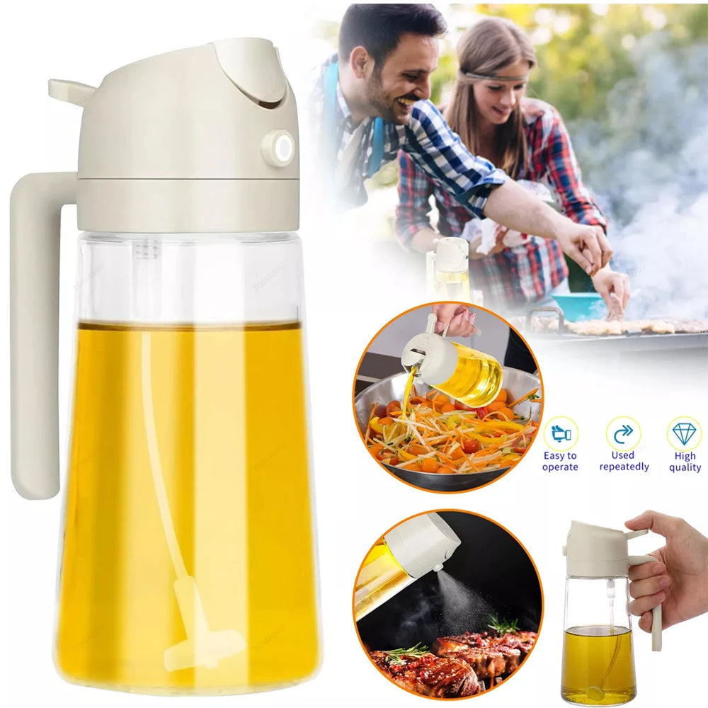 1-4Pc 2-in-1 Sprayer Pourer Oil Empty Bottle Plastic Oil Container Dispenser Vaporizer Kitchen Barbecue Camping Cooking Utensils - Buy online at  Vibe In Cart.