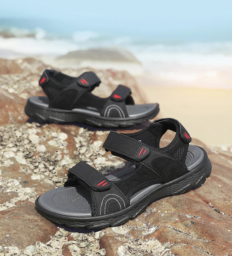 Men's Waterproof Sports Sandals for Hiking and Beach Open Toe Adjustable