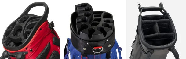 Customized Logo Lightweight Polyurethane Leather Golf Bag Black and Grey Waterproof Wear Resistant Portable Golf Bag - Buy online at  Vibe In Cart.