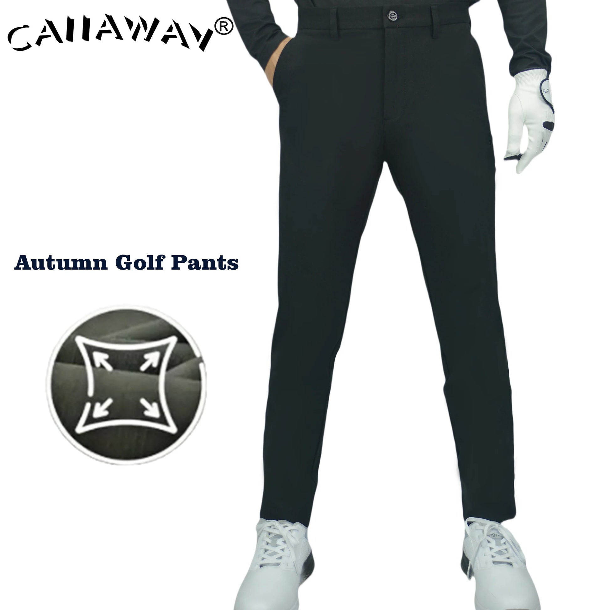 CAIIAWAV Golf Men's Pants New Autumn/Winter Sports and Leisure Pants Thick Pants Elastic Outdoor Simplicity - Buy online at  Vibe In Cart.