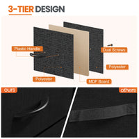 JHK Nightstand Bedside Coffee Sofa Tea Table Storage Closet Chest Clothes Display For Bedroom 2 Fabric Drawers Cabinet Furniture - Buy online at  Vibe In Cart.