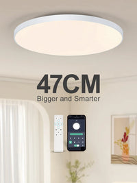 MARPOU Smart ceiling lamp led lamp for bedroom Large Ceiling Lamps Led Lights with Remote control Dimmable led lights for room - Buy online at  Vibe In Cart.