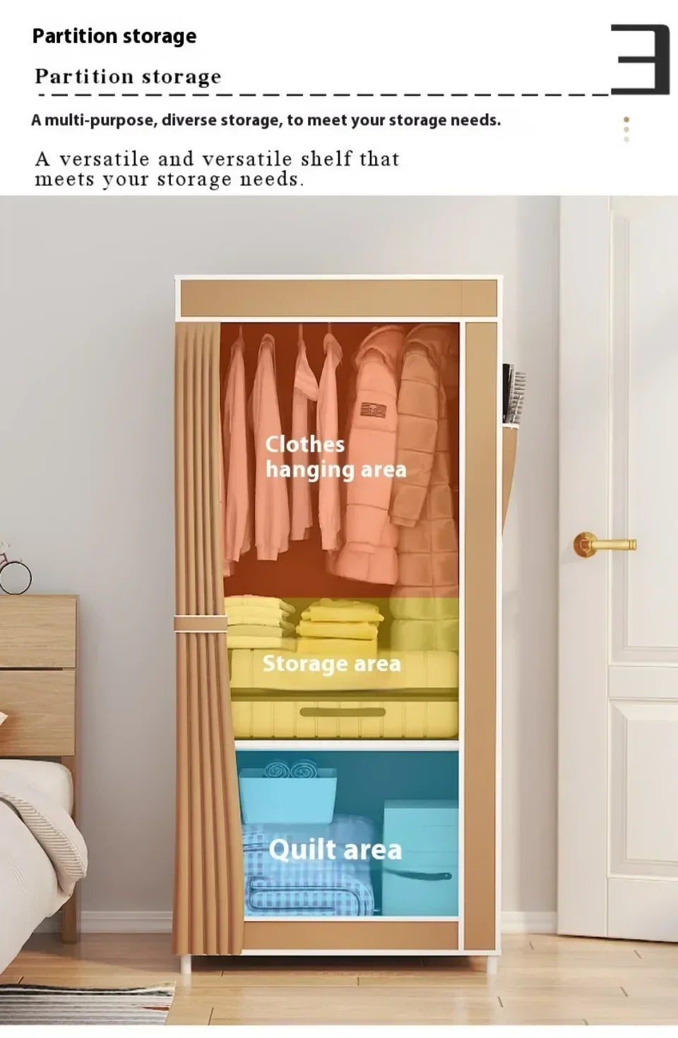 Minimalist Foldable Wardrobe Plastic Storage Cabinet Room Furniture Cheap Bedrooms Wardrobes Closet Armable Home Storage Rack - Buy online at  Vibe In Cart.