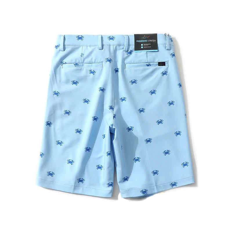 New Golf Shorts Mens Summer Slim Fit Baseball Golf Shorts Sweatpants Male Elastic Sports Wear Fast Dry Casual Trousers Running