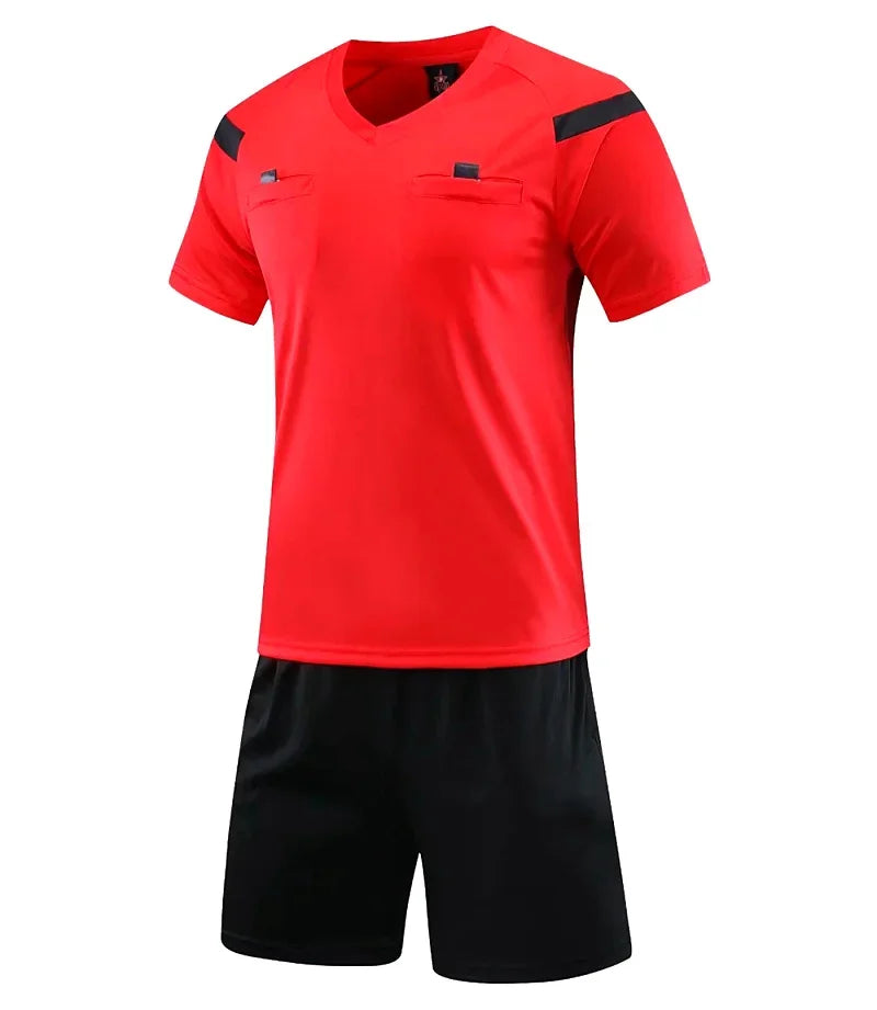 Professional Men Referee Uniforms Soccer Men Football Jerseys Shorts Shirts Suit Pocket Tracksuits V-neck Judge Sportswear - Buy online at  Vibe In Cart.