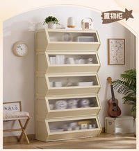 Multi-Layer Shoe Cabinet with Door for Dust-Proof Storage