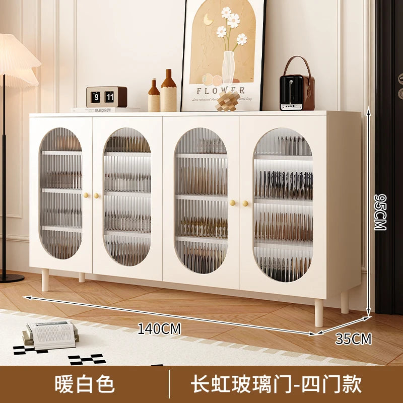 Modern Wooden Vertical Shoe Cabinet with Adjustable Shelves